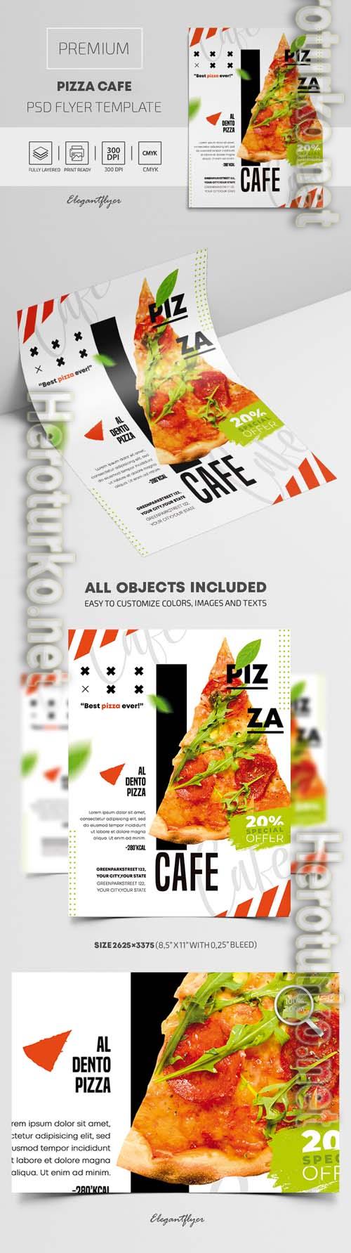Pizza Cafe  Premium PSD Flyer Template