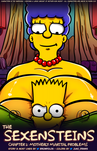 [Mom-Son] Brompolos , Juni_Draws -  The Sexensteins (Simpsons) 2021 - Parody