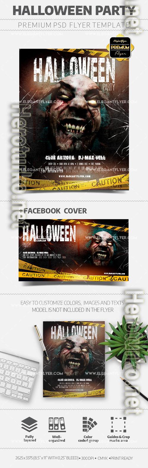 Halloween Party Flyer PSD Template vol 3