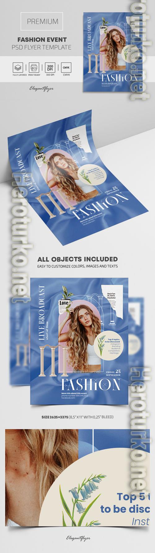 Fashion Event Premium PSD Flyer Template