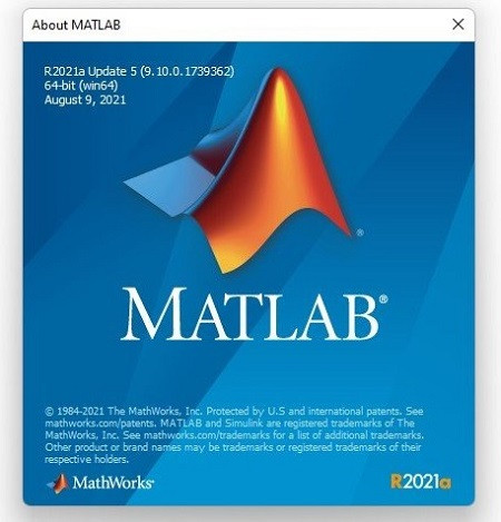 Mathworks Matlab R2021a Update 5 ver 9.10.0.1739362 (x64)