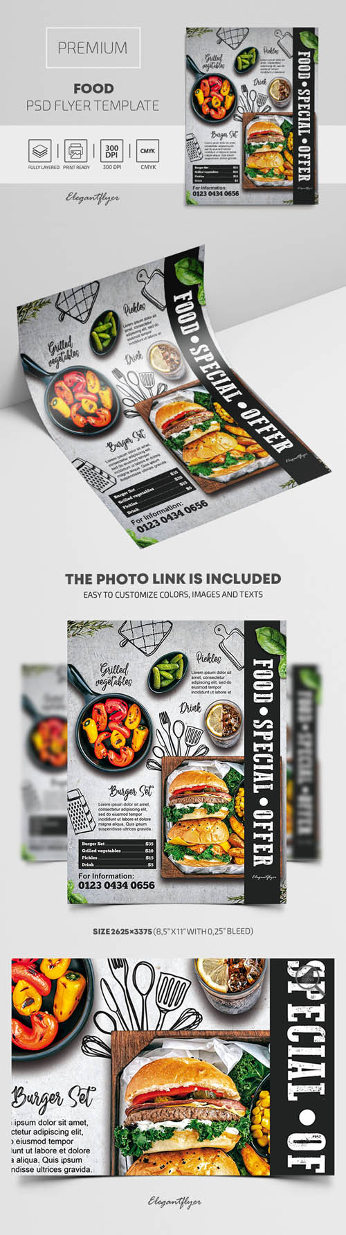 Food Premium PSD Flyer Template vol 2