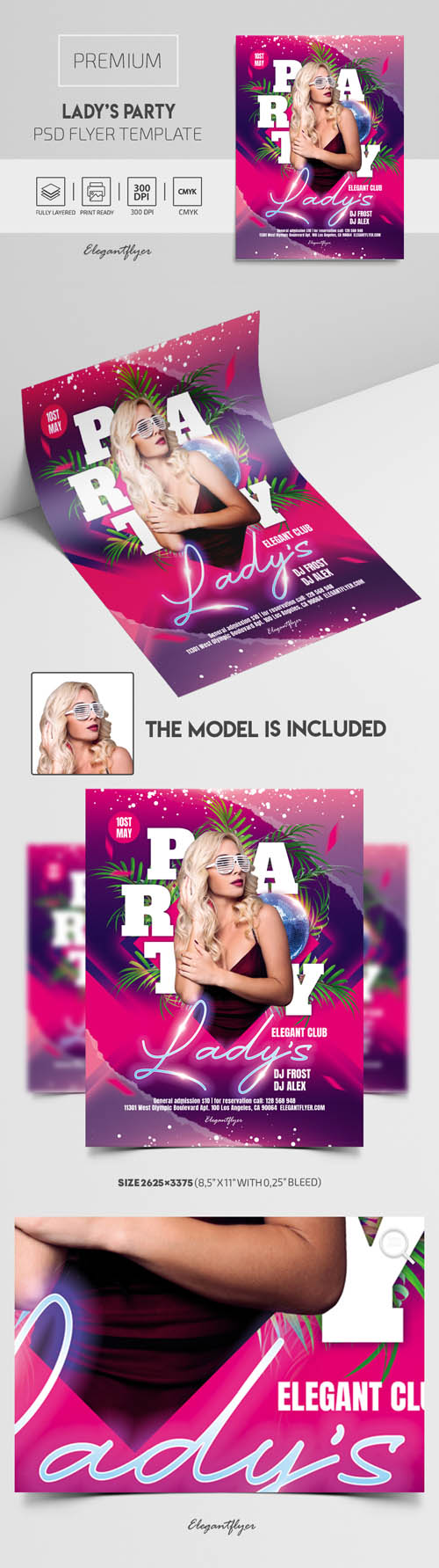 Ladys Party Premium PSD Flyer Template