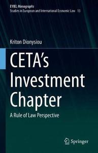 CETA's Investment Chapter A Rule of Law Perspective