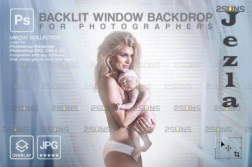 Curtain backdrop & Maternity digital photography backdrop V2 - 1447849