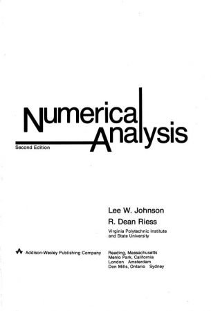 Numerical Analysis (Mathematics), 2nd Edition