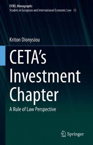 CETA's Investment Chapter: A Rule of Law Perspective