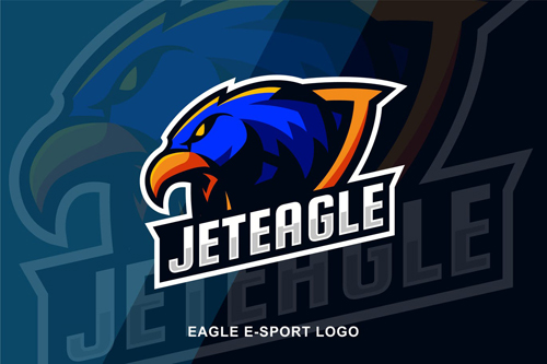 Eagle E Sport Logo design templates