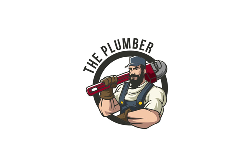 Plumber Mascot Logo Design