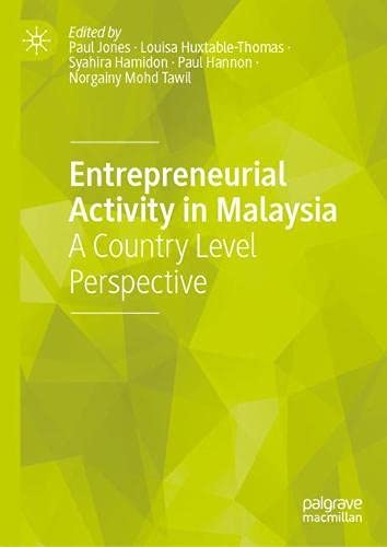 Entrepreneurial Activity in Malaysia: A Country Level Perspective