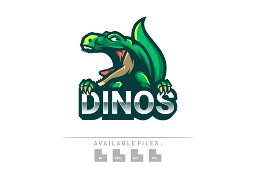 Dinos Logo Mascot design templates