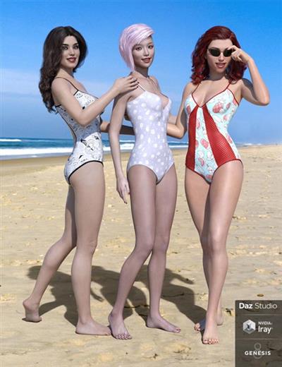 DIXIE SWIMWEAR FOR GENESIS 8 FEMALE(S)