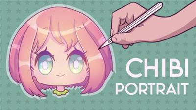Skillshare - Draw a Cute Cartoon Chibi Character Portrait  Procreate