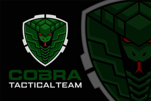 Tactical Cobra Snake Logo design templates