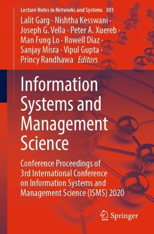 Information Systems and Management Science: Conference Proceedings of 3rd International Conference on Information Systems