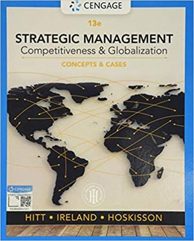 Strategic Management: Concepts and Cases: Competitiveness and Globalization (MindTap Course List), 13th Edition