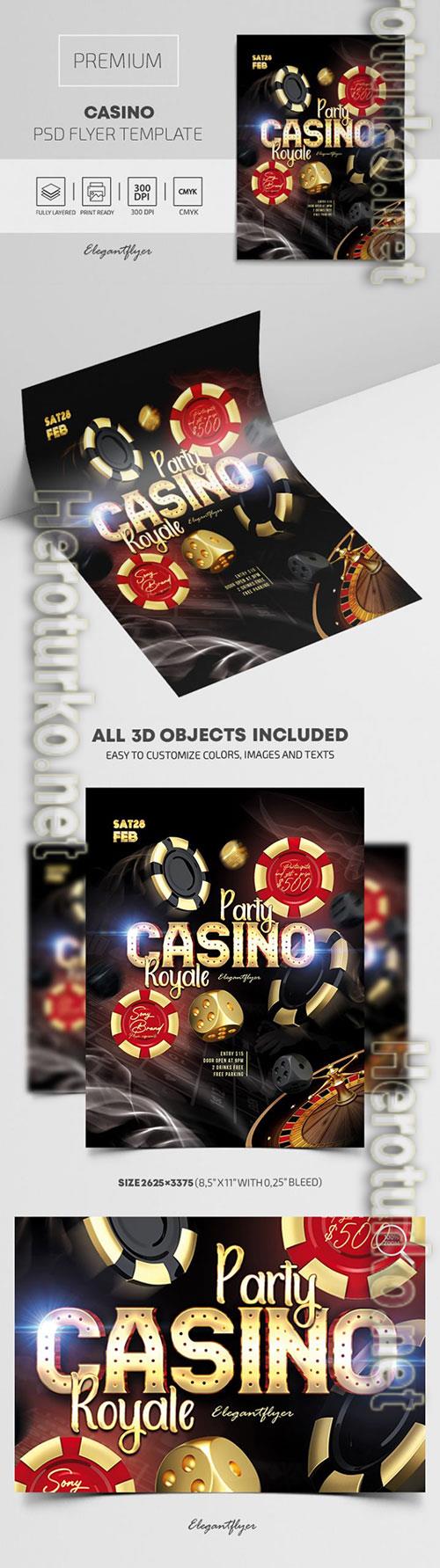 Casino Premium PSD Flyer Template