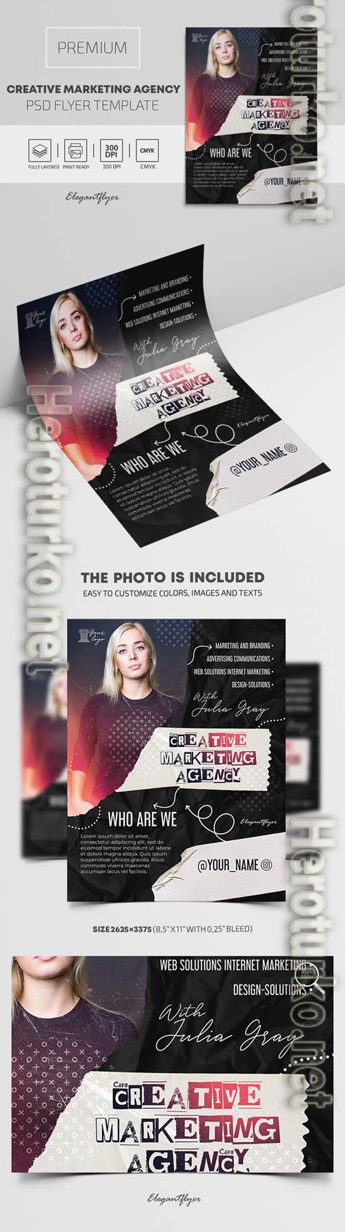 Creative Marketing Agency Premium PSD Flyer Template