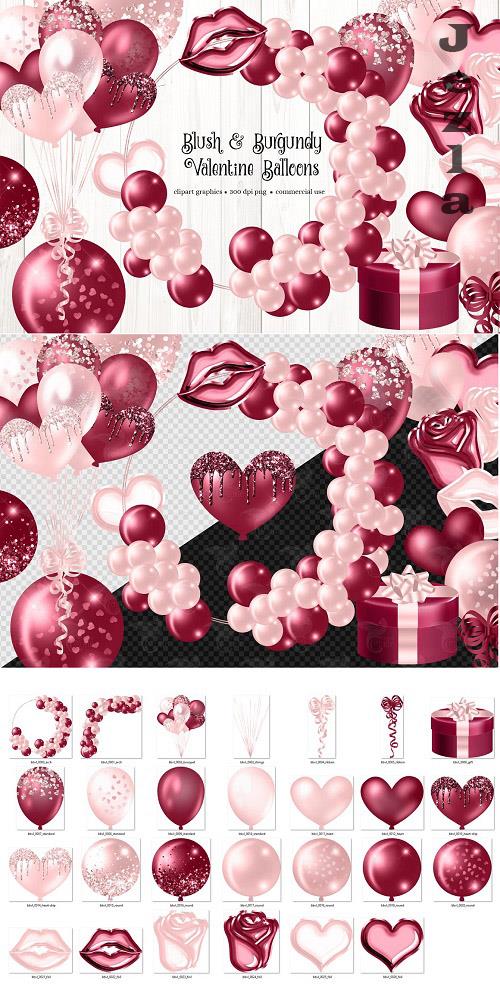 Blush and Burgundy Valentine Balloon - 6502774 Blush and Burgundy Valentine Balloon - 6502774