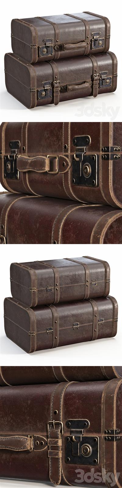 Brown Vintage Suitcases