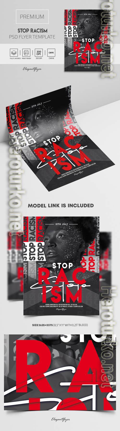 Stop Racism Premium PSD Flyer Template Stop Racism Premium PSD Flyer Template