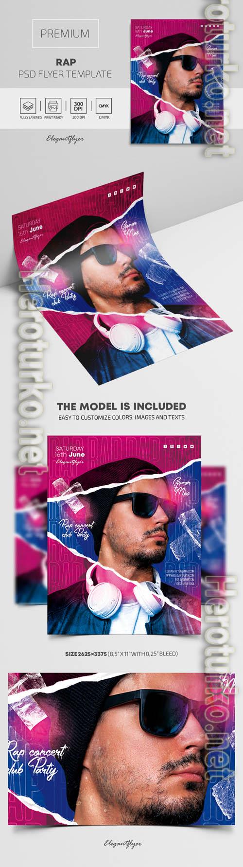Rap Flyer PSD Template