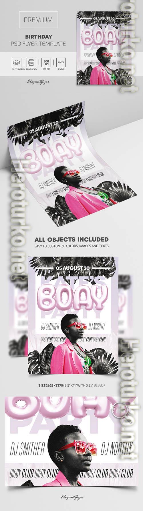 Birthday Premium PSD Flyer Template