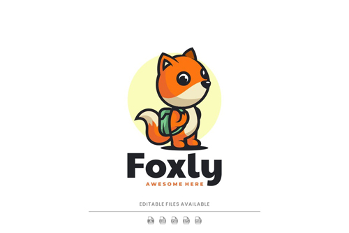 Fox Cartoon Logo