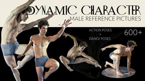 Artstation - Mels Mneyan - 600+ Dynamic Character Male Reference Pictures [Action Poses + Dance Poses]