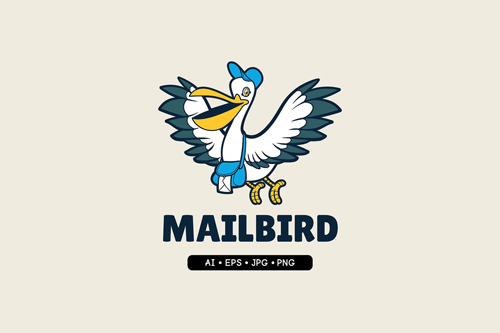Mailbird - Mascot Logo