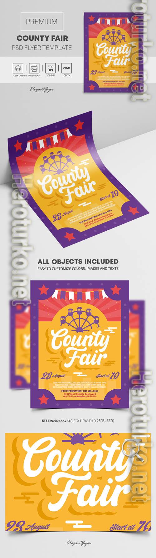 County Fair Premium PSD Flyer Template