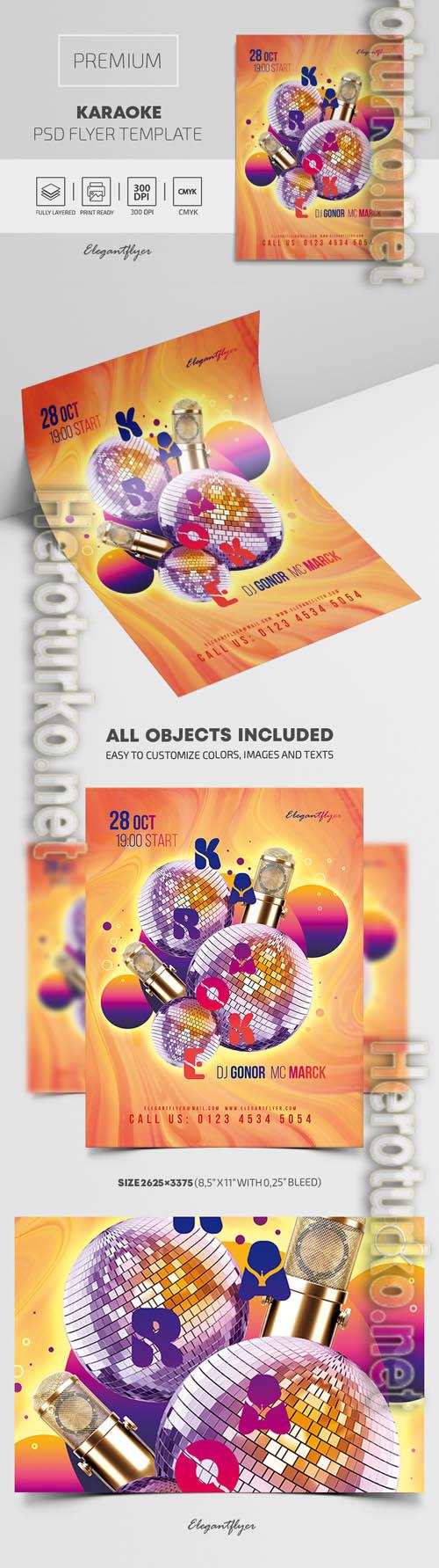 Karaoke Premium PSD Flyer Template