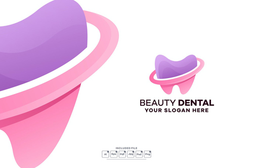 Dental Gradient Logo Template