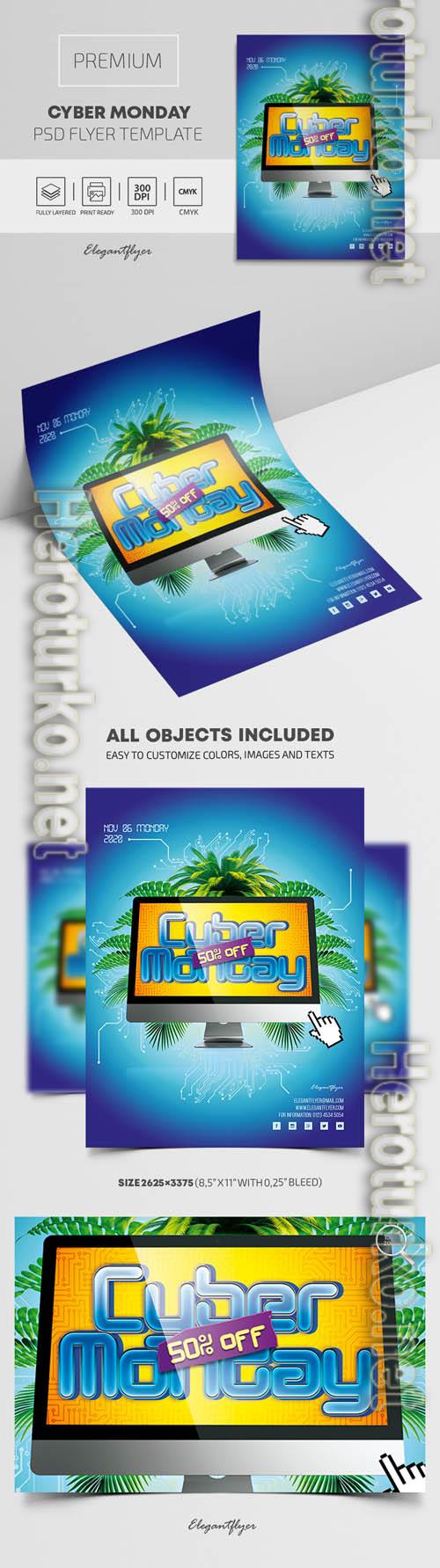 Cyber Monday Premium PSD Flyer Template