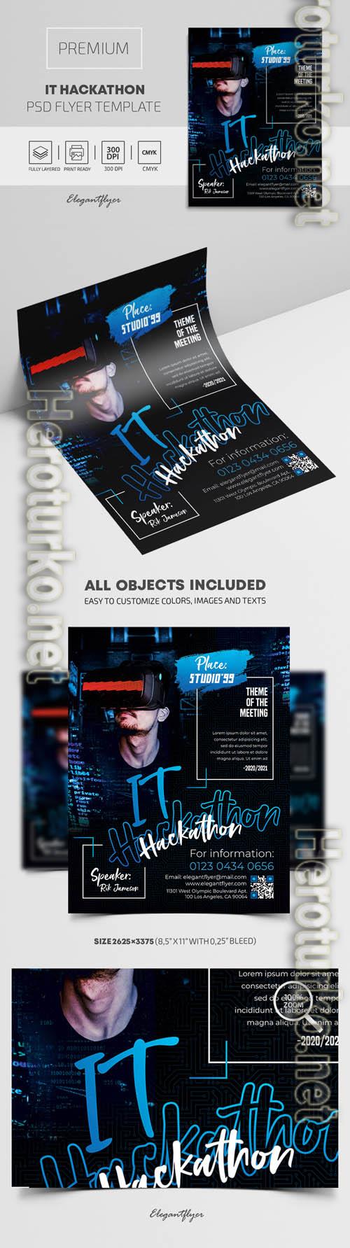 IT Hackathon Premium PSD Flyer Template IT Hackathon Premium PSD Flyer Template