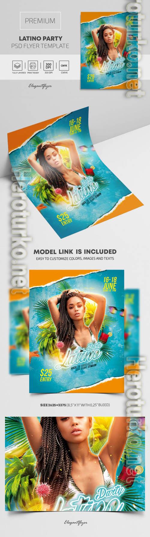 Latino Party Premium PSD Flyer Template