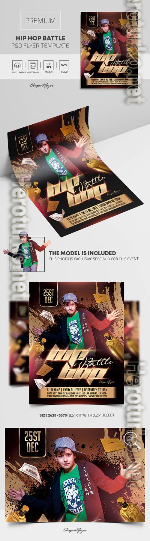 Hip Hop Battle Premium PSD Flyer Template Hip Hop Battle Premium PSD Flyer Template