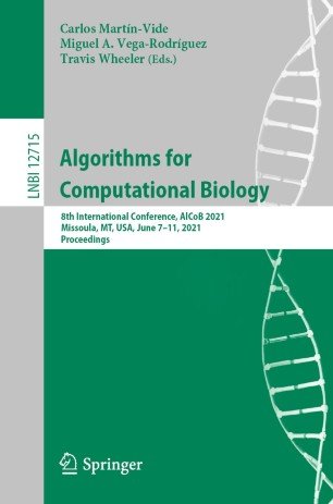 Algorithms for Computational Biology: 8th International Conference, AlCoB 2021, Missoula, MT, USA, June 7-11, 2021