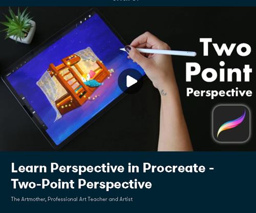 Skillshare - Learn Perspective in Procreate - Two-Point Perspective