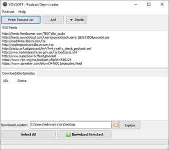 Vovsoft Podcast Downloader 2.5