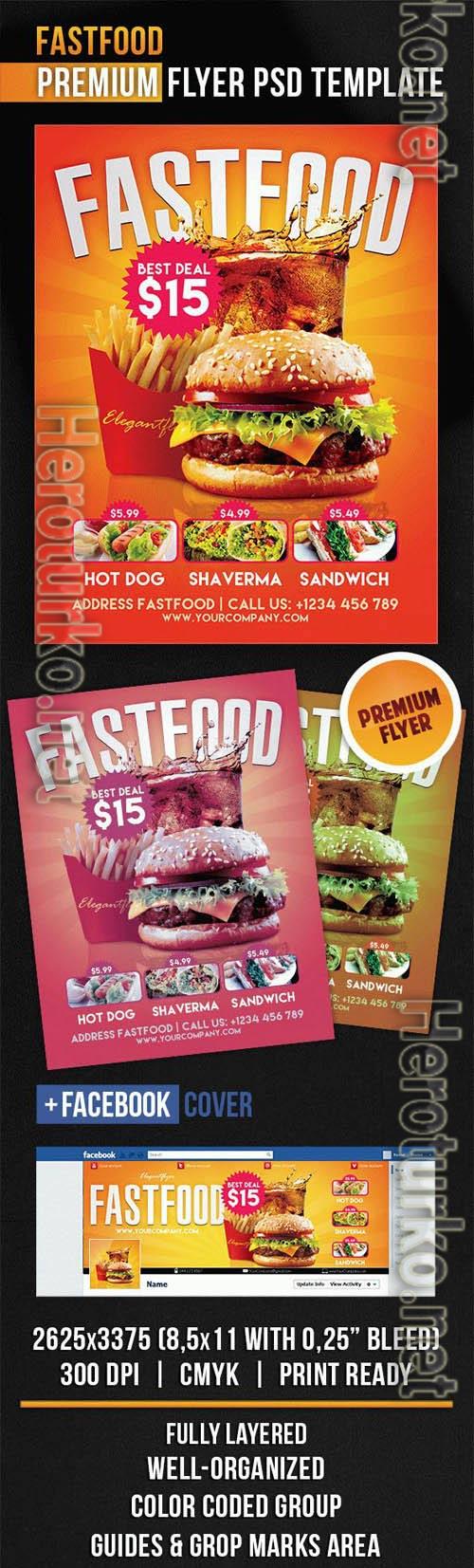 Fastfood Flyer PSD Template