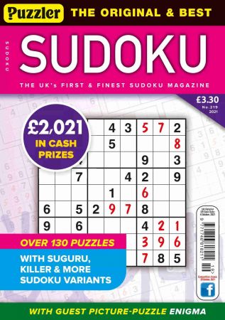 Puzzler Sudoku   Issue 219, 2021