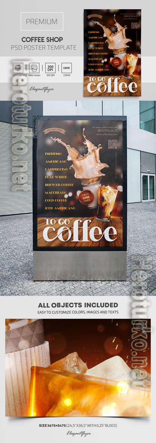 Coffee Shop Premium PSD Poster Template