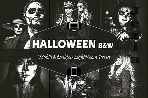 10 Halloween B&W Mobile & Desktop Lightroom Presets - 1590662