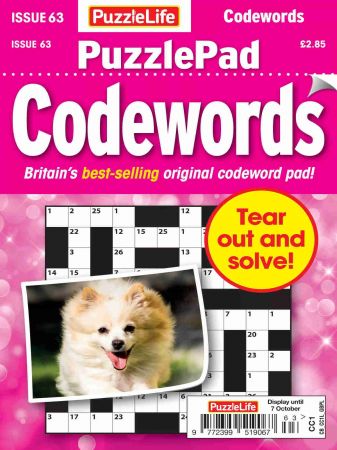 PuzzleLife PuzzlePad Codewords   Issue 63, 2021