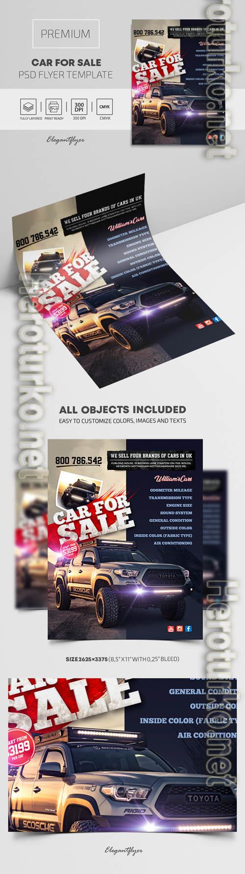 Car For Sale Premium PSD Flyer Template Car For Sale Premium PSD Flyer Template