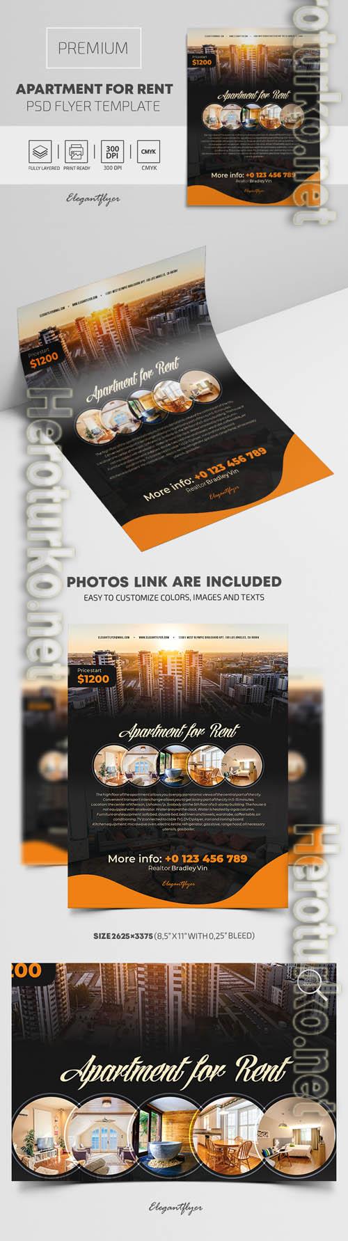 Apartment For Rent Premium PSD Flyer Template Apartment For Rent Premium PSD Flyer Template