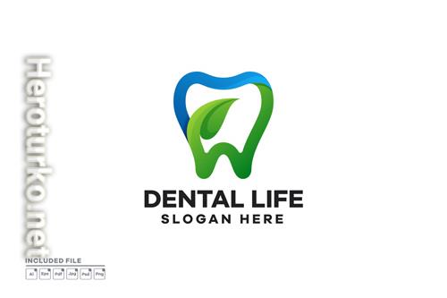 Dental Life Gradient Logo