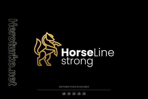 Horse Line Art Logo