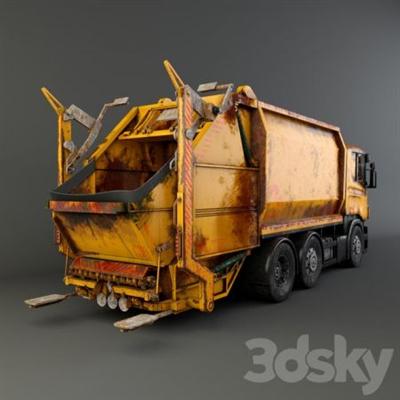 3DSky   Garbage Truck 3D Model